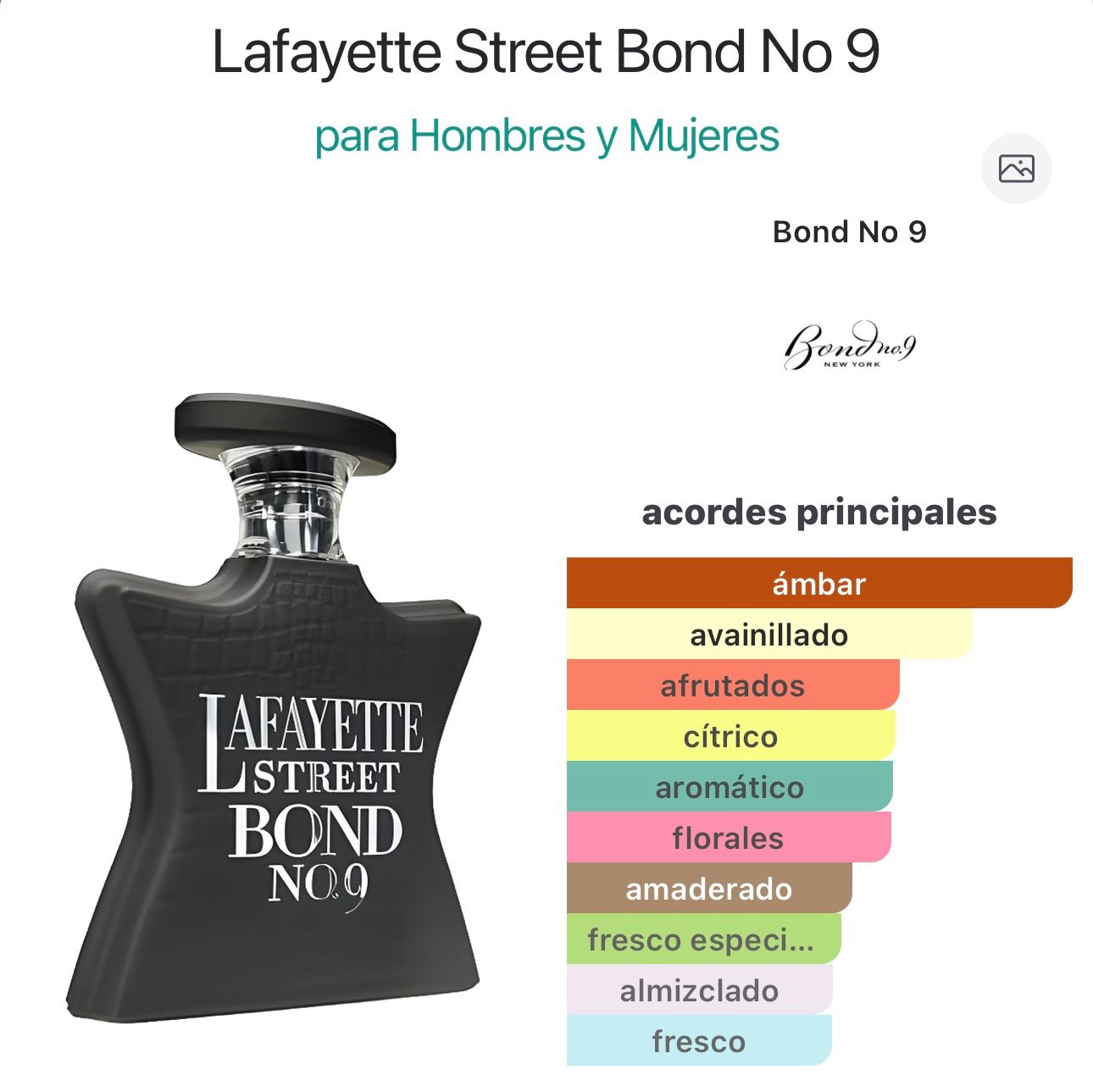 Inspirado en Lafayette Street Bond No 9 EDP