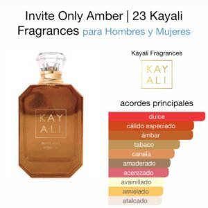Inspirado en Invite Only Amber de | 23 Kayali Fragrances EDP.
