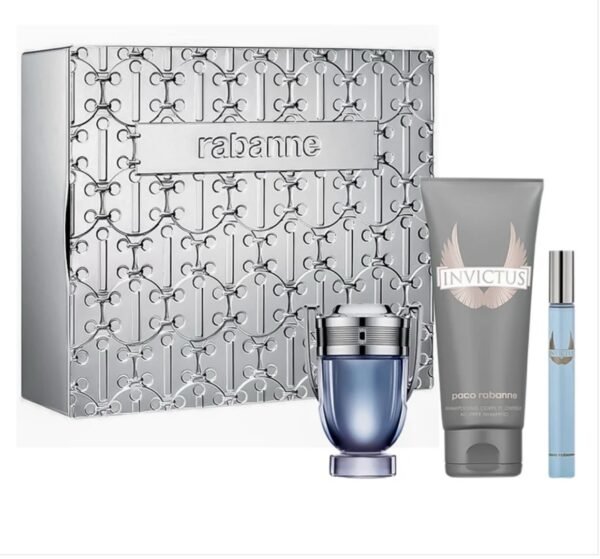 Paco Rabanne Invictus Estuche EDT 50 ml + shampoo 100 ml + mini 10 ml..