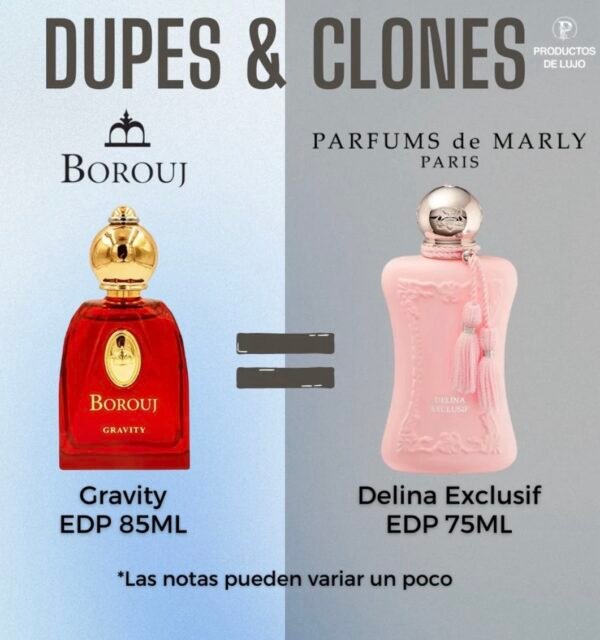 Borouj Gravity Edp 85ml Unisex- Aroma Como Delina Exclusif De Parfums De Marly - Imagen 2