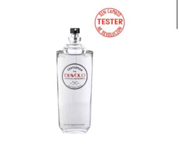 DIAVOLO GENTLEMAN EDT 100 ML FOR MEN (TESTER - SIN TAPA) - ANTONIO BANDERAS
