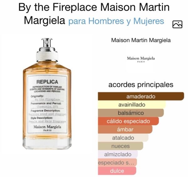 Inspirado en By the Fireplace de Maison Martin Margiela EDP.