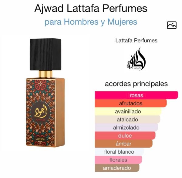 (W7) Inspirado en Ajwad de Lattafa Perfumes edp.