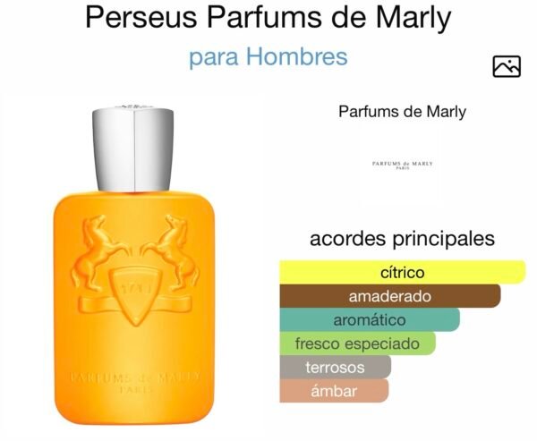Inspirado en Perseus de Parfums de Marly EDP.