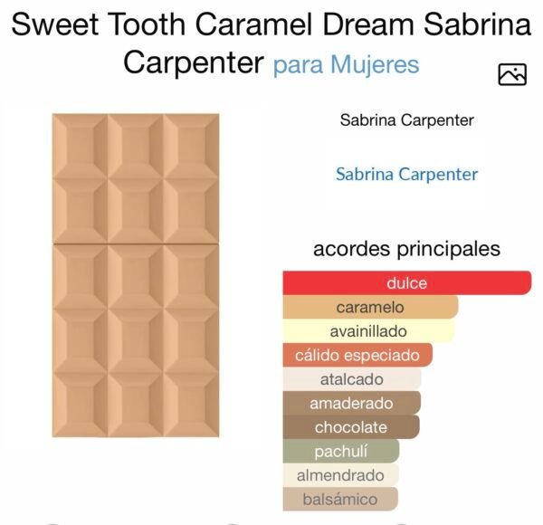 (F97) Inspirado en Sweet Tooth Caramel Dream de Sabrina Carpenter edp. (Próximamente).