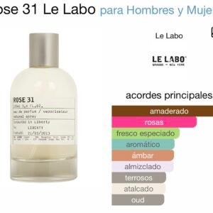 Inspirado en Rose 31 de Le Labo EDP.(próximamente).