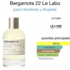 Inspirado en Bergamote 22 de Le Labo EDP.(Próximamente).