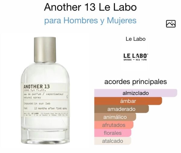 Inspirado en Another 13 de Le Labo EDP.(Próximamente).