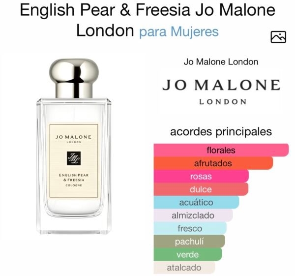 Inspirado en English Pear & Freesia de Jo Malone London EDP.(Próximamente).