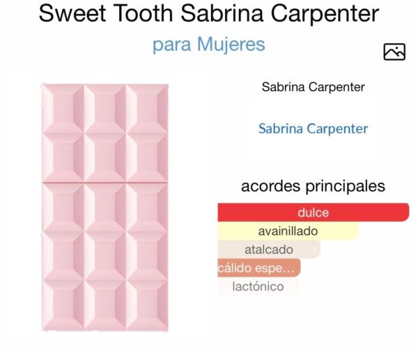 (F98) Inspirado en Sweet Tooth de Sabrina Carpenter edp. (próximamente).