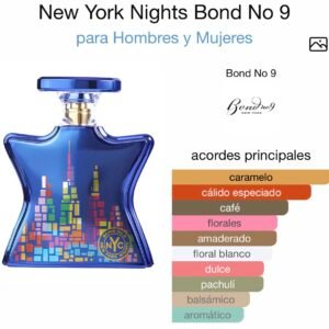 Inspirado en New York Nights de Bond No 9 EDP.