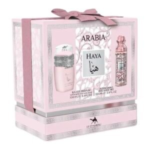 Estuche Perfume Le Chameau Arabia Haya 100 Ml Mujer + 100ml Body Mist -Yara Rosado