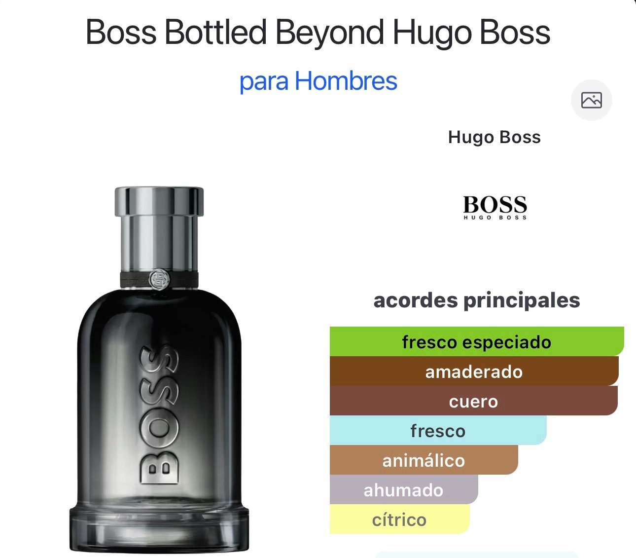 (Z194) Inspirado en Boss Bottled Beyond Hugo Boss EDP.