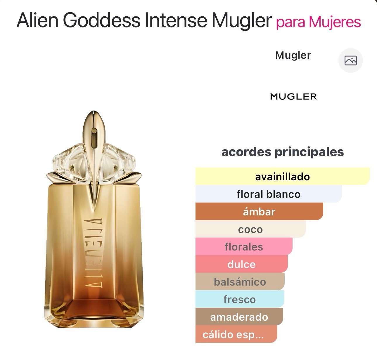 (D159) Inspirado en Alien Goddess Intense Mugler EDP.