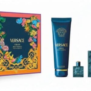 EROS MEN EDT 100 ML + 5 ML + S/G 150 ML - VERSACE