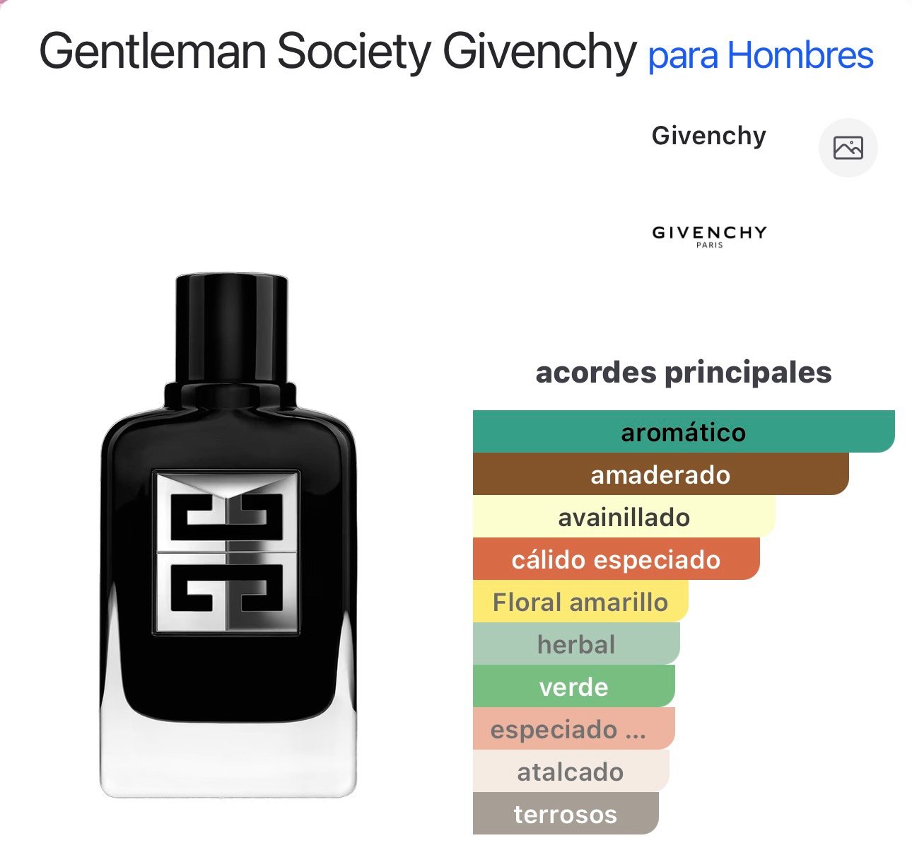(M113) Inspirado en Gentleman Society de Givenchy